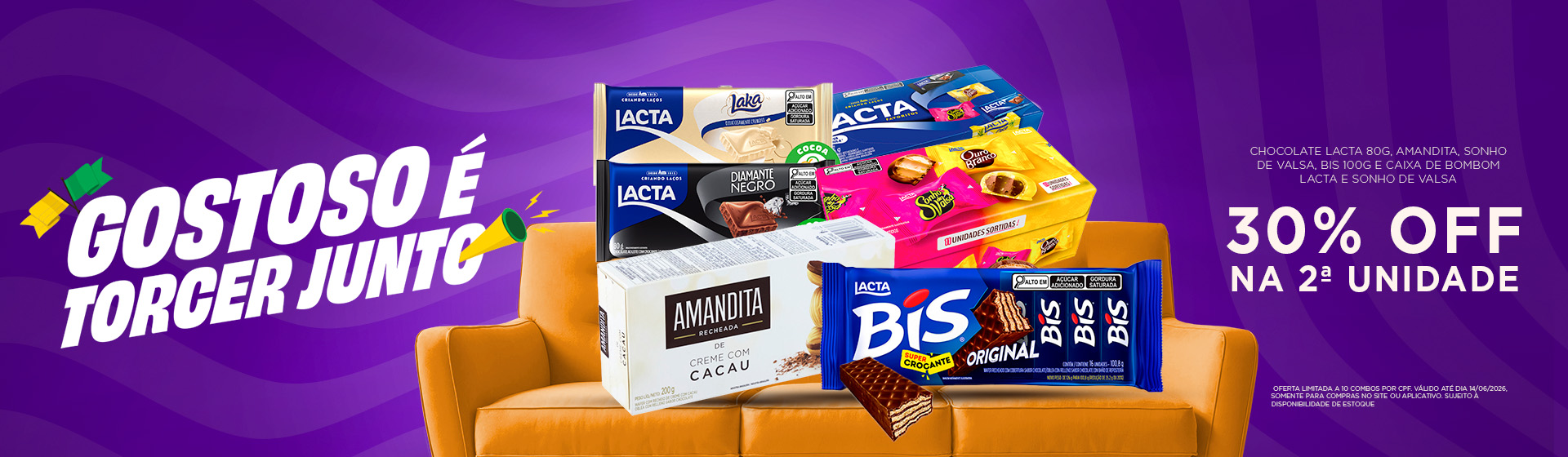 Chocolates Mondelez até 14/06